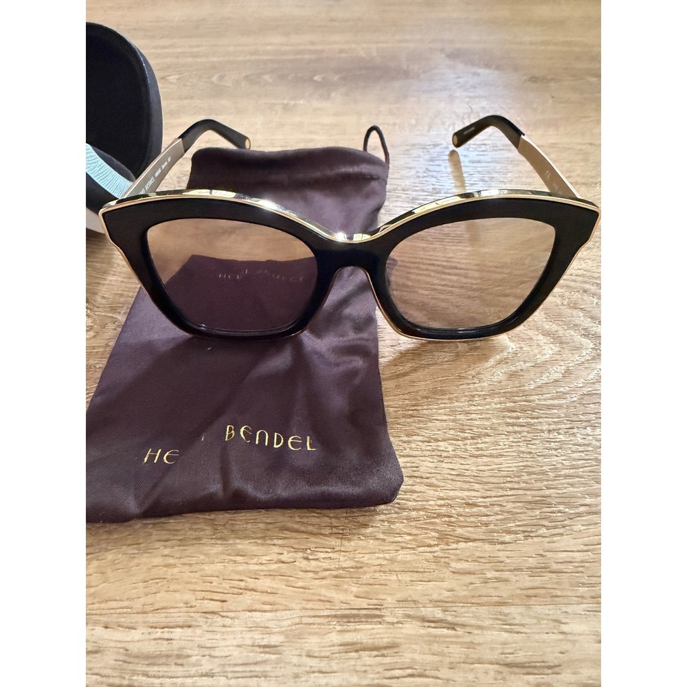 Henri Bendel Mirrored Cat Eye Sunglasses